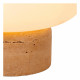 Lampada da tavolo con base in marmo e diffusore in vetro opalino