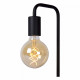 Lampada da tavolo con base in marmo e struttura in stile moderno in acciaio
