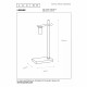 Lampada da tavolo con base in metallo dal design moderno