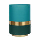 Lampada da tavolo con base in metallo e paralume in lino dal design elegante
