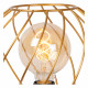 Lampada da tavolo con diffusore in metallo dal design moderno