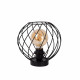 Lampada da tavolo con diffusore in metallo dal design moderno