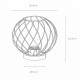 Lampada da tavolo con diffusore in metallo dal design moderno