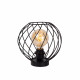 Lampada da tavolo con diffusore in metallo dal design moderno