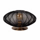 Lampada da tavolo con diffusore in tessuto rotondo dal design moderno
