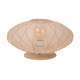 Lampada da tavolo con diffusore in tessuto rotondo dal design moderno