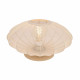 Lampada da tavolo con diffusore in tessuto rotondo dal design moderno