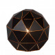 Lampada da tavolo con diffusore rotondo in metallo dal design moderno