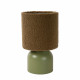 Lampada da tavolo con paralume in cotone dal design moderno