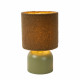 Lampada da tavolo con paralume in cotone dal design moderno