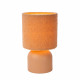Lampada da tavolo con paralume in cotone dal design moderno