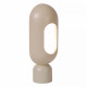 Lampada da tavolo con struttura e diffusore in acciaio dal design moderno