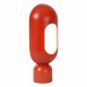 Lampada da tavolo con struttura e diffusore in acciaio dal design moderno