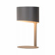 Lampada da tavolo con struttura e paralume in metallo dal design moderno