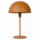 Lampada da tavolo con struttura in acciaio e diffusore a forma di fungo