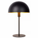 Lampada da tavolo con struttura in acciaio e diffusore a forma di fungo