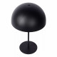 Lampada da tavolo con struttura in acciaio e diffusore a forma di fungo
