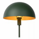 Lampada da tavolo con struttura in acciaio e diffusore a forma di fungo
