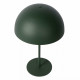 Lampada da tavolo con struttura in acciaio e diffusore a forma di fungo