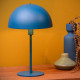 Lampada da tavolo con struttura in acciaio e diffusore a forma di fungo