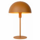 Lampada da tavolo con struttura in acciaio e diffusore a forma di fungo