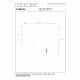 Lampada da tavolo con struttura in marmo e diffusore in vetro dal design moderno