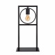 Lampada da tavolo con struttura in metallo dal design moderno ed elegante