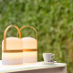 Lampada da tavolo da esterno a LED integrato dimmerabile dal design moderno