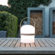 Lampada da tavolo da esterno a LED integrato dimmerabile dal design moderno