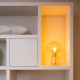 Lampada da tavolo dal design moderno con diffusore in vetro