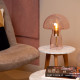 Lampada da tavolo dal design moderno con diffusore in vetro