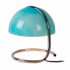 Lampada da tavolo di design con struttura in metallo e diffusore in vetro