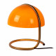 Lampada da tavolo di design con struttura in metallo e diffusore in vetro