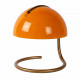 Lampada da tavolo di design con struttura in metallo e diffusore in vetro