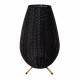 Lampada da tavolo grande da esterno a led ricaricabile con diffusore in rattan