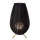 Lampada da tavolo grande da esterno a led ricaricabile con diffusore in rattan