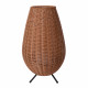 Lampada da tavolo grande da esterno a led ricaricabile con diffusore in rattan