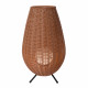 Lampada da tavolo grande da esterno a led ricaricabile con diffusore in rattan