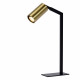 Lampada da tavolo in acciaio con faretto orientabile dal design moderno