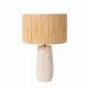 Lampada da tavolo in ceramica con diffusore in carta