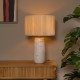 Lampada da tavolo in ceramica con diffusore in carta