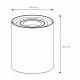 Lampada da tavolo in metallo a LED dimmerabile dal design moderno