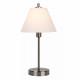 Lampada da tavolo in metallo e paralume in vetro con luce dimmerabile a 3 step