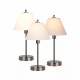 Lampada da tavolo in metallo e paralume in vetro con luce dimmerabile a 3 step