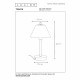 Lampada da tavolo in metallo e paralume in vetro con luce dimmerabile a 3 step