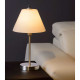 Lampada da tavolo in metallo e paralume in vetro con luce dimmerabile a 3 step