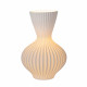 Lampada da tavolo in porcellana dalle linee sinuose e moderne