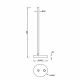 Lampada da tavolo moderna a LED dimmerabile a 3 Step