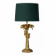 Lampada da tavolo moderna con base in materiale sintetico e paralume in cotone