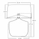 Lampada da tavolo design moderno con base in rattan e diffusore in tessuto